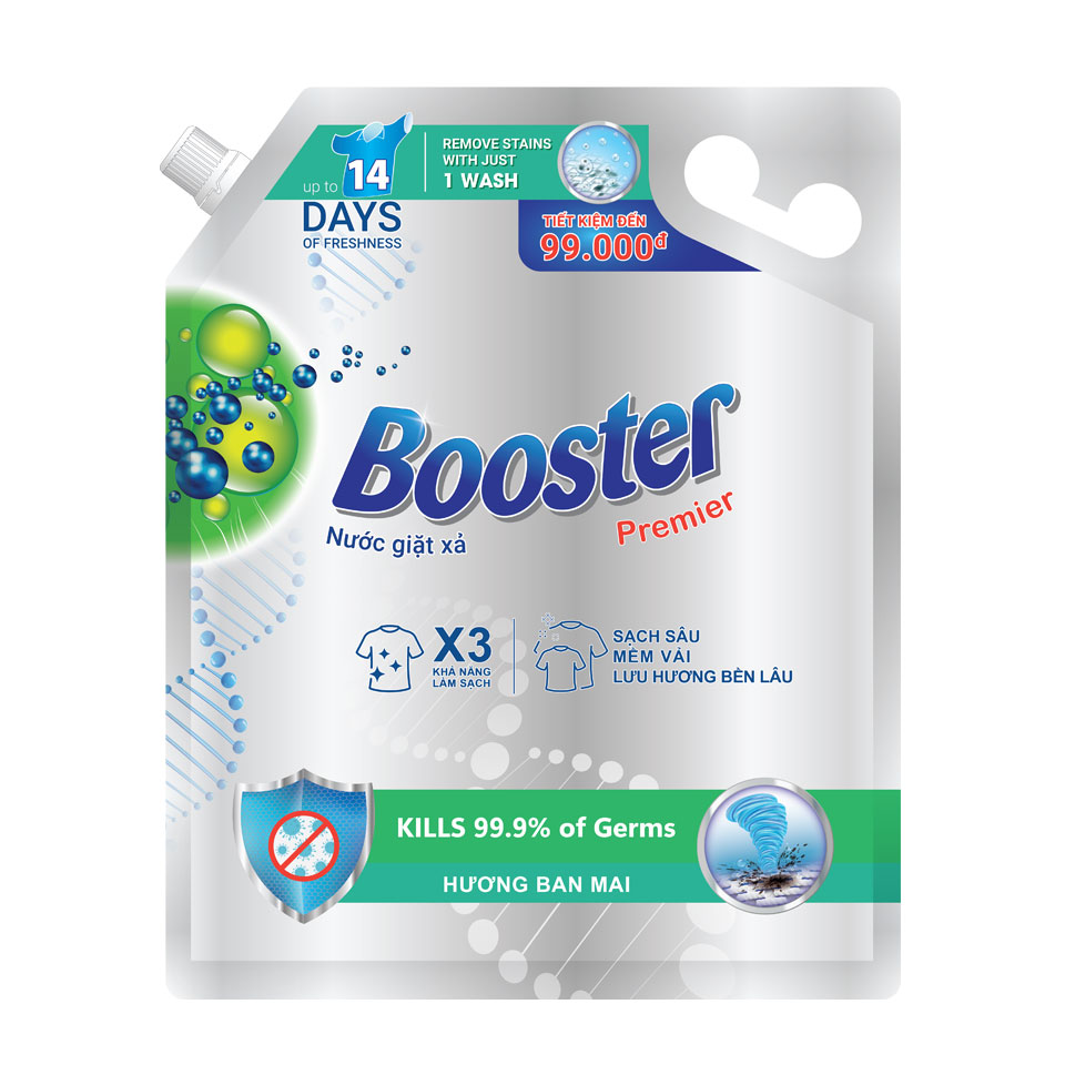 Nước giặt xả Booster Premier Hương Ban Mai